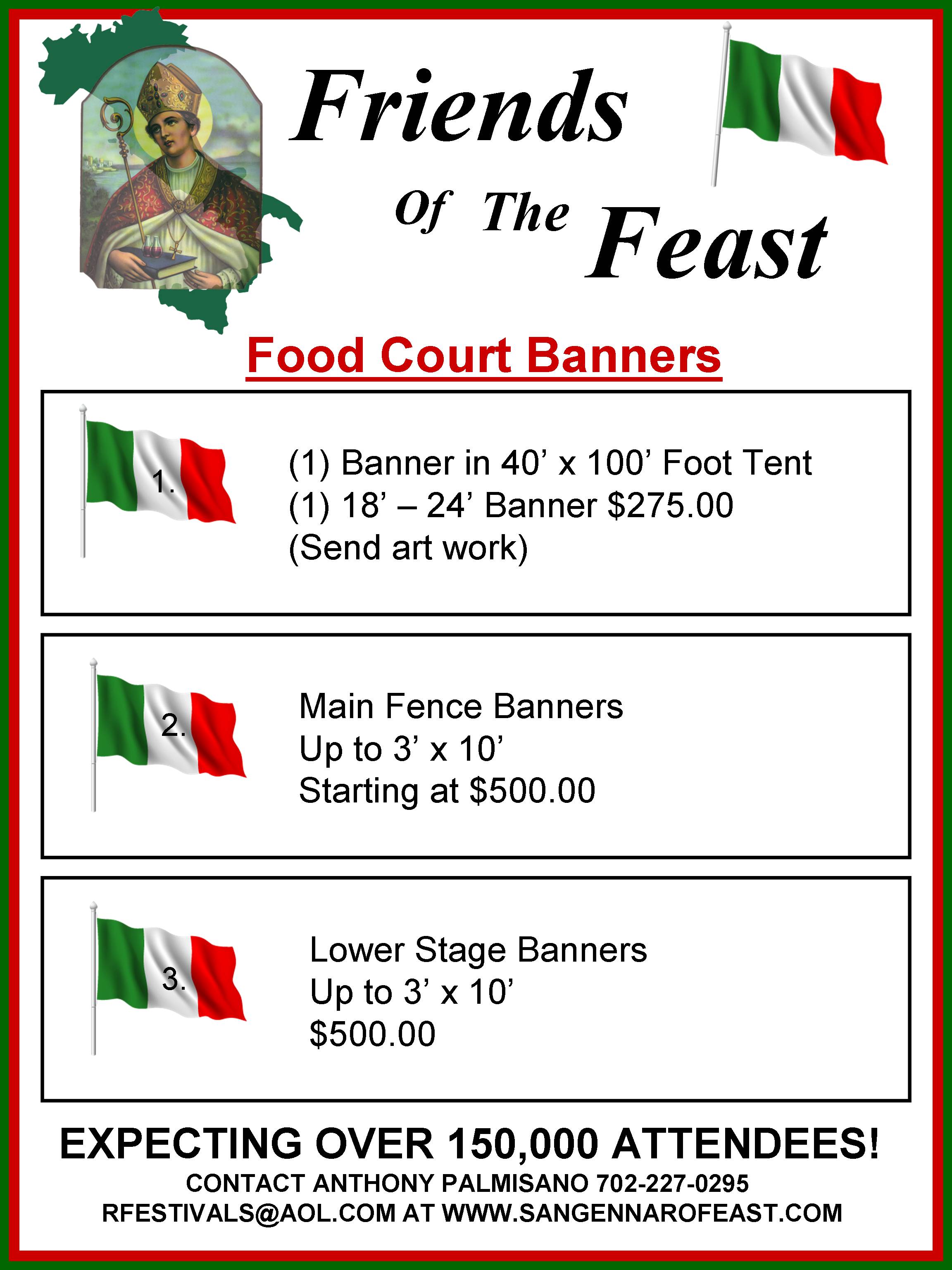 san gennaro feast | food court banners